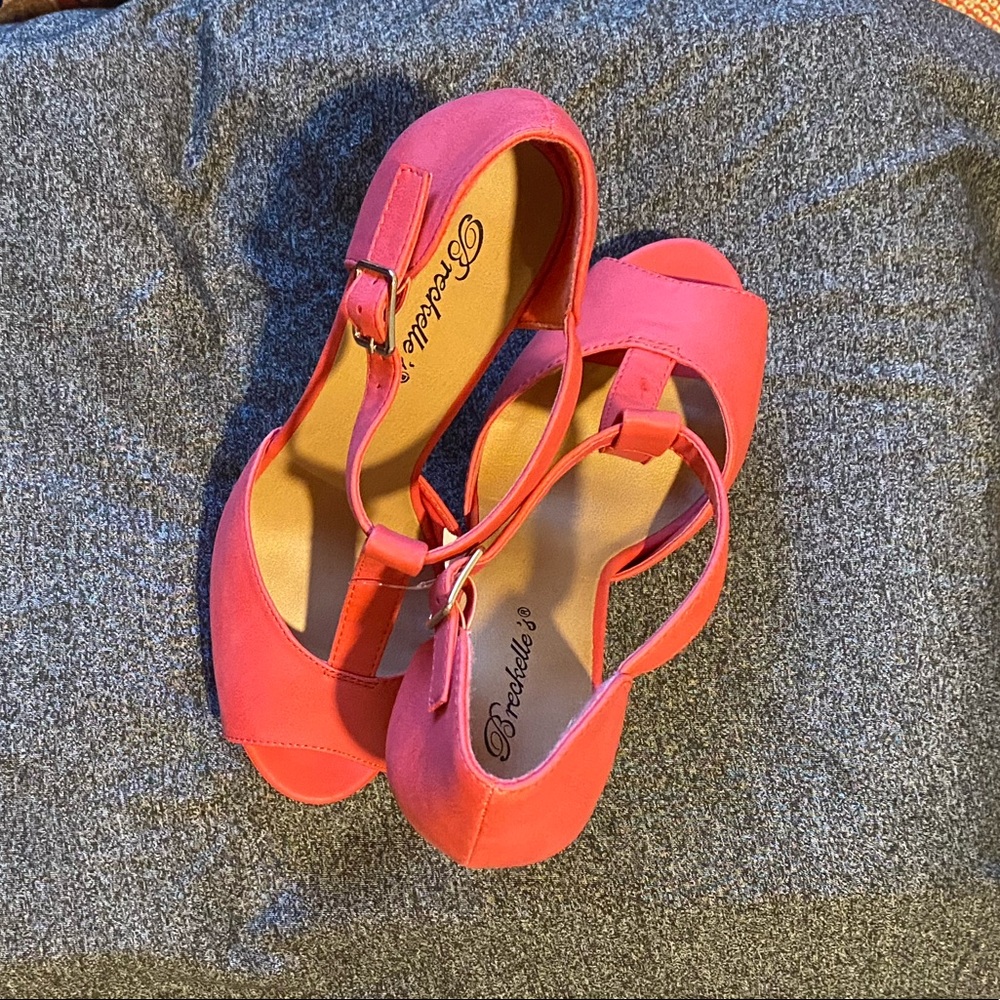 Open toe heels